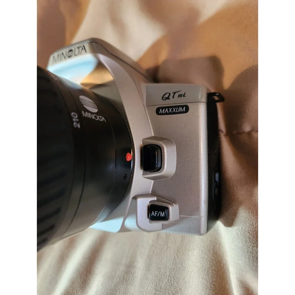 Minolta Maxxum QTsi 35mm Film SLR Camera WORKING + AF 70-210mm Lens & Batteries